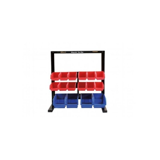 Stand pour établi pour 16 bacs de rangement et barre magn...