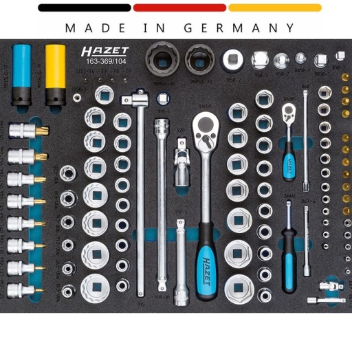 Module douilles 1/4-1/2 et cliquet 104 pièces (spécifique...
