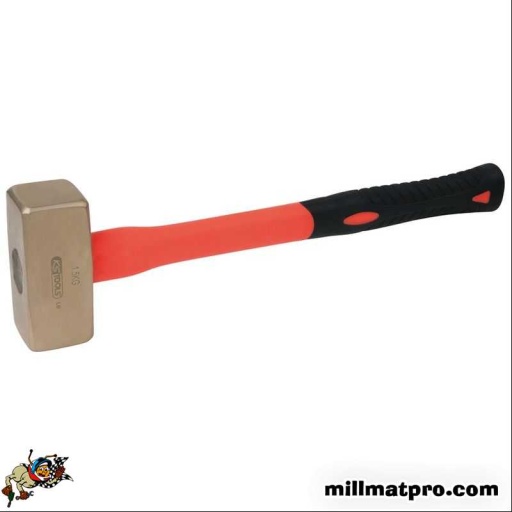 Massette BRONZEplus manche tri-matière, tête 1500g, 400mm