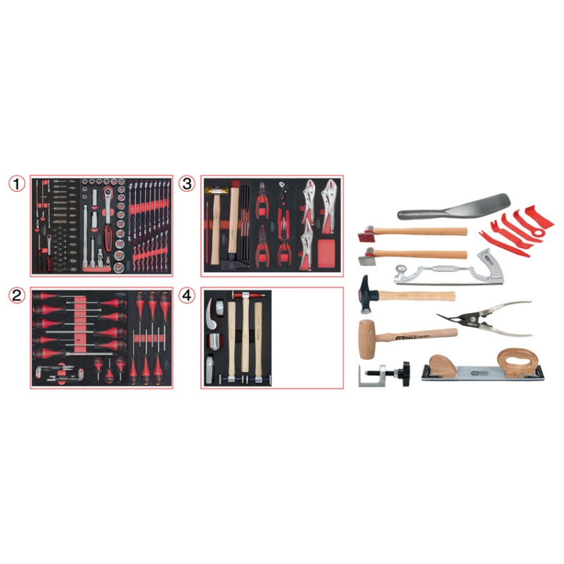 Photo de l'annonce Composition d'outils pour la carrosserie, 166 pièces g7uhTz7W9E0iPv29au7S