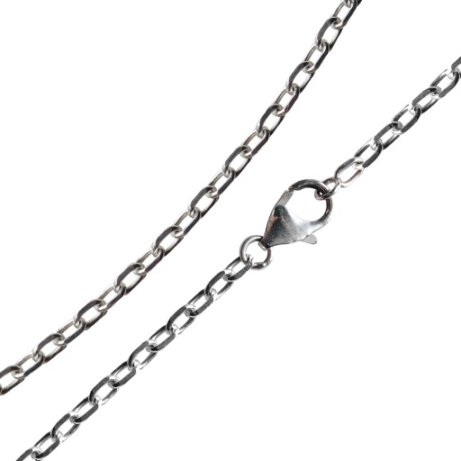 Chaine maille forçat argent 925 mil. 60 cm - Ø TROIS mm