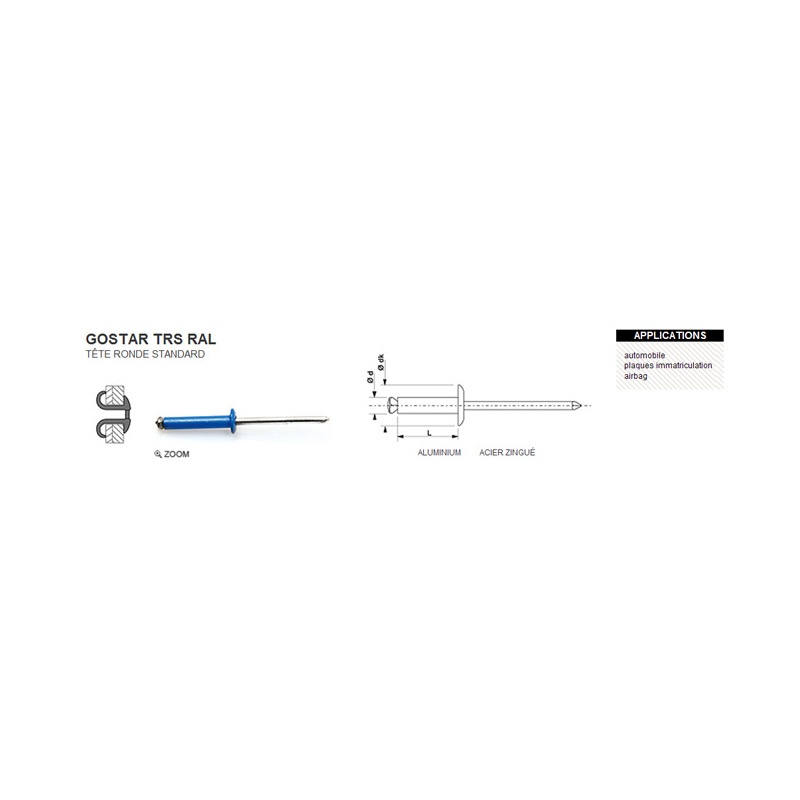 Photo de l'annonce Rivet éclaté trs 4x16 blanc ral9002 iUG15ukPM4ZgV7L9H7C2