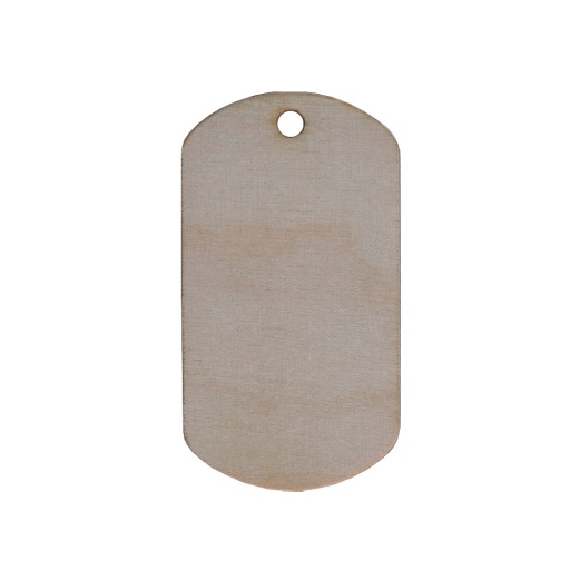 Plaque militaire en bois