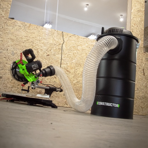 Aspirateur d atelier 1200W avec cuve métallique 65L 