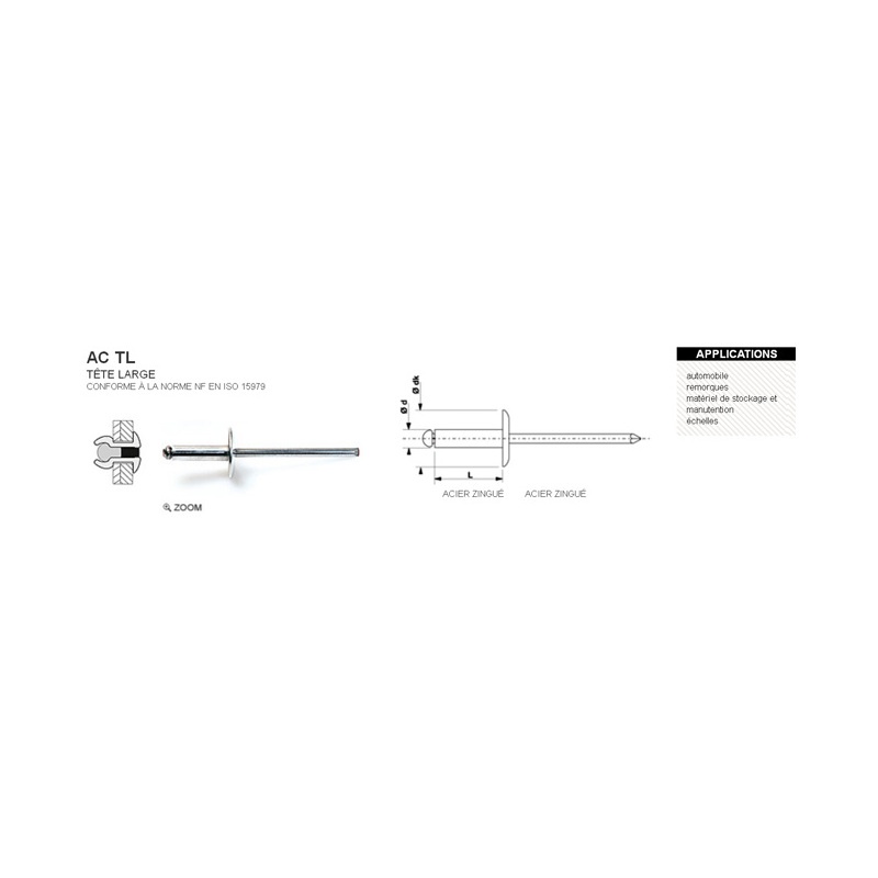 Photo de l'annonce Rivet aveugle standard 100% acier tl 4.8 x 14mm  khSPDRwQqcl3nQ3d9Khc