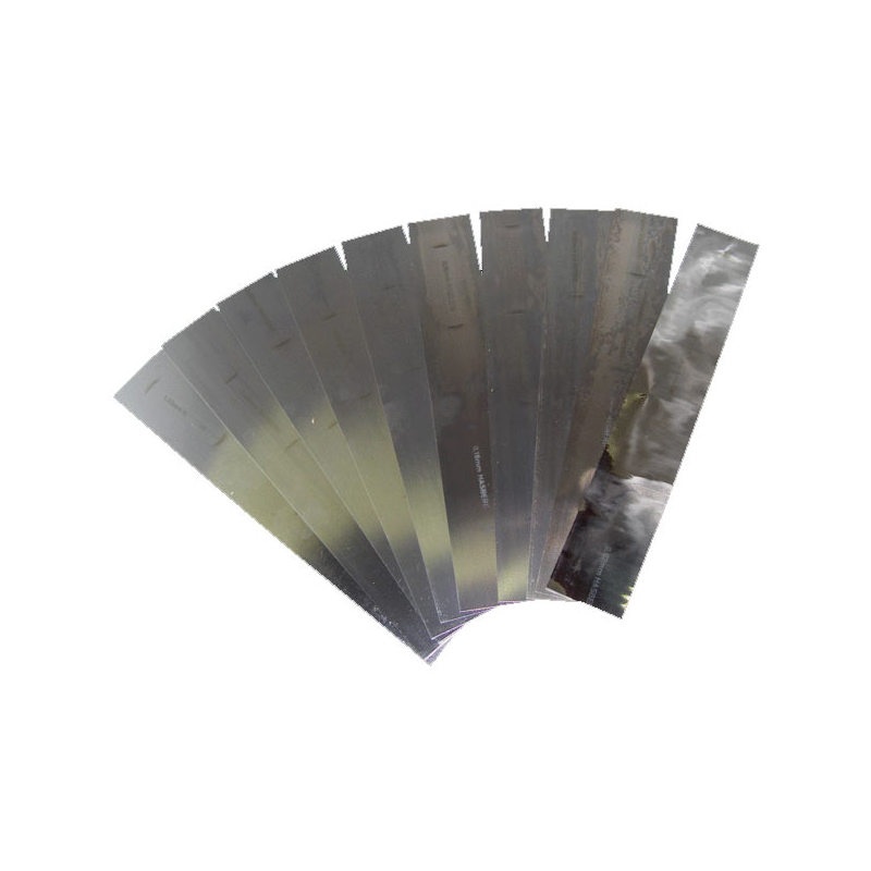 Photo de l'annonce Assortiment de 11 feuilles de clinquant 100x500mm inox kv2prQmOUZ50iI1TN89Z