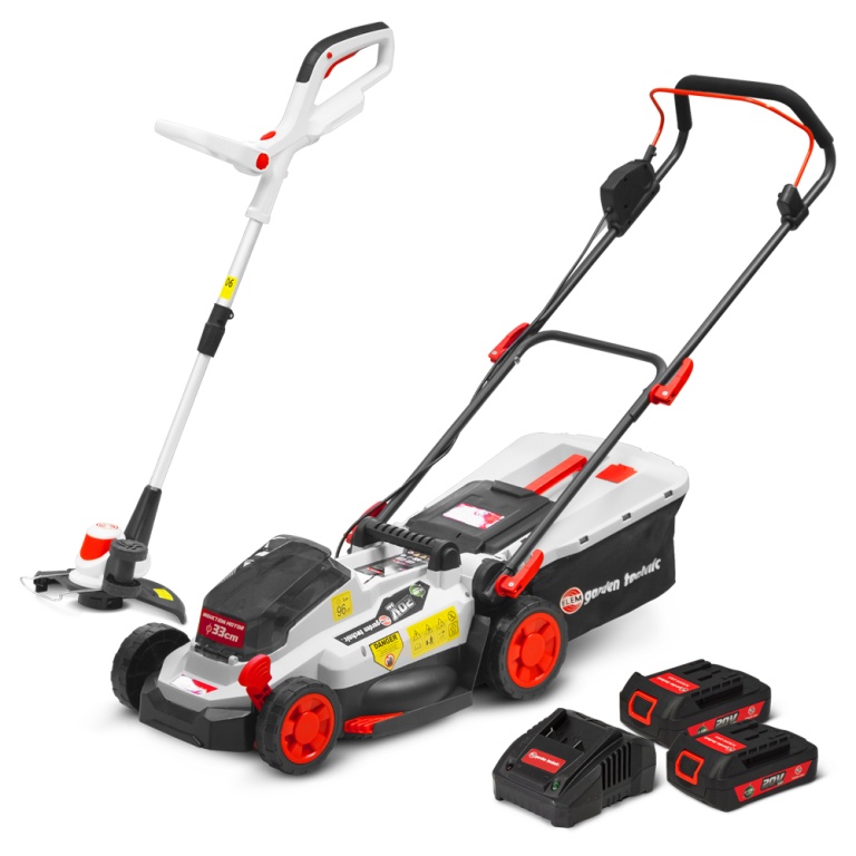 Photo de l'annonce Tondeuse et coupe bordures rechargeables 20V max  2 batte... m4iMdpAyd4vxKU69UpgC