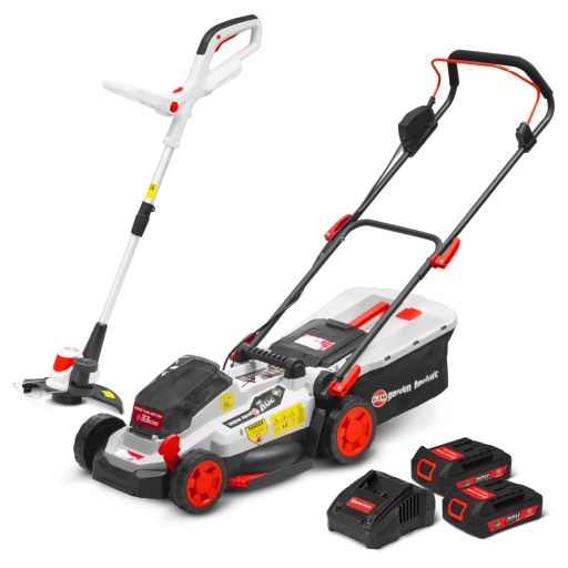 Tondeuse et coupe bordures rechargeables 20V max  2 batte...