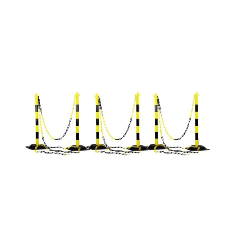 Photo de l'annonce Kit délimitation zone de travail 6 poteaux  25m de chaîne mTmPx7XKbrDK7Be86u8m