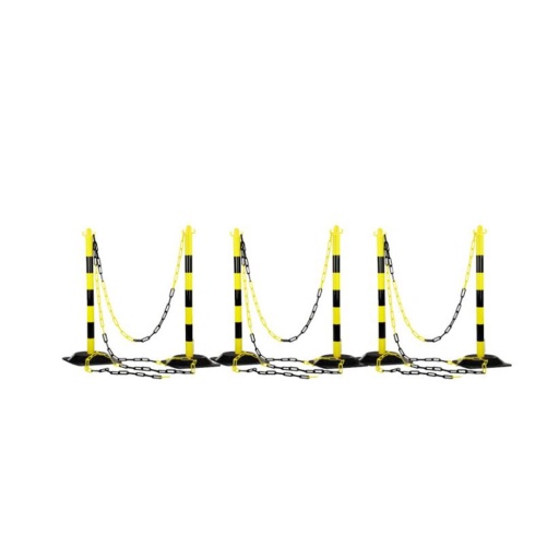 Kit délimitation zone de travail 6 poteaux  25m de chaîne