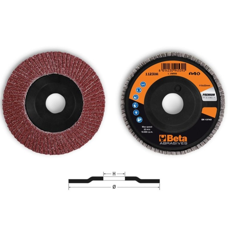Photo de l'annonce Disque à simple lamelle corindon support plastique 115mm ... n8fKhSkCPvL5BQq8H3e7