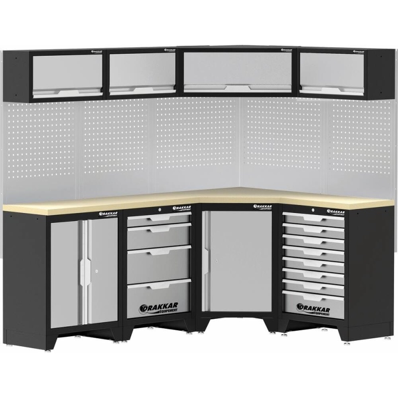 Photo de l'annonce Mobilier d'atelier d'angle 8 meubles plateau bois nIDGIQszVPq9t6C7hGcW