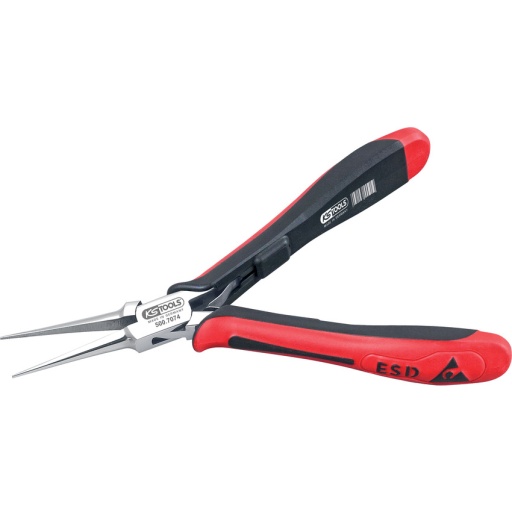 Pince ESD à becs longs ronds lisses, 150 mm