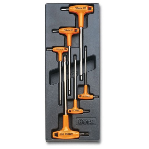 Module thermoformé clés allen à poignées beta 6 pièces