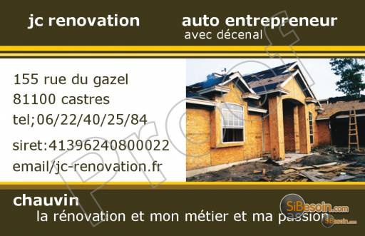 Sibesoin.com petite annonce gratuite Jc rénovation