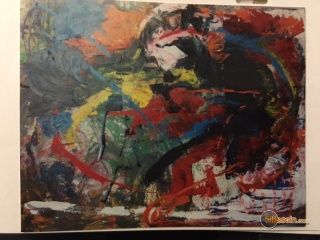 la petite annonce Tableau peinture à l'huile sur toile 146 x 114 cm sur Sibesoin.com / Bois d'Arcy