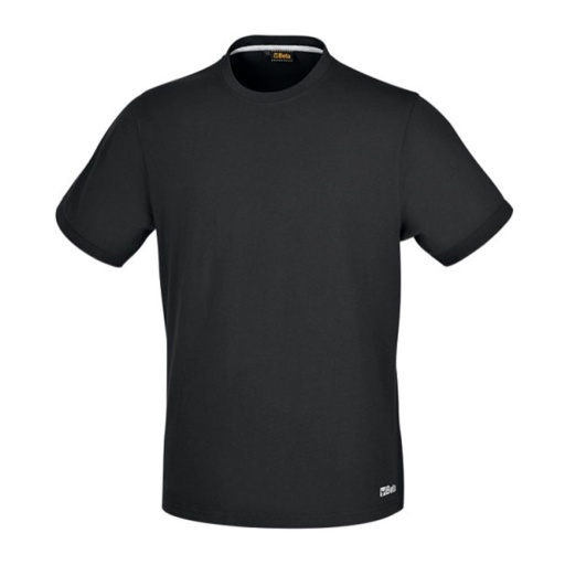 T-shirt noir en coton L