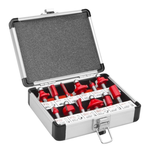 Coffret de 12 fraises pour défonceuse OFS 12 