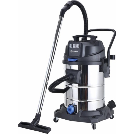Aspirateur eau et poussières 80L 3000W cuve inox 3 moteurs