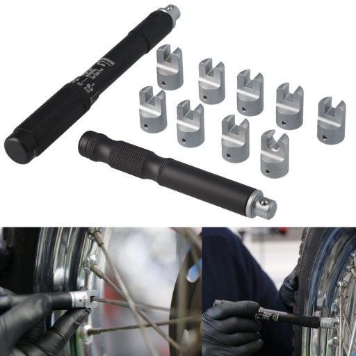 Jeu de clés à rayons de moto avec clé dynamométrique