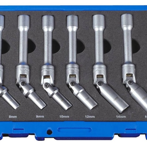 Coffret douilles bougies ø8-9-10-12-14-16mm 3/8