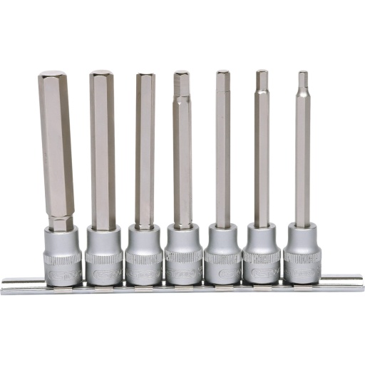 Jeu de douilles tournevis 3/8'' 6 pans longues 7 pcs
