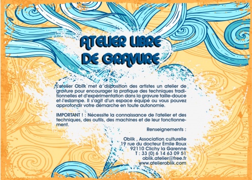 Sibesoin.com petite annonce gratuite Atelier libre de gravure 