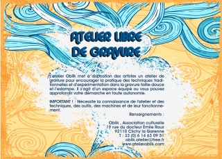 la petite annonce Atelier libre de gravure  sur Sibesoin.com / clichy